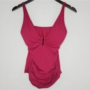 Bleu Rod Beattie Pink Rouge Tankini Top